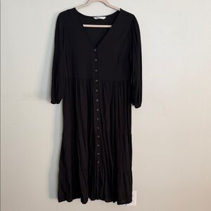 Sonoma Black Long Sleeve Dress